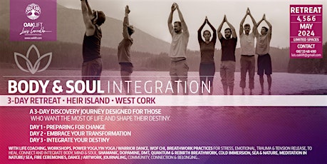 BODY & SOUL INTEGRATION | 3 DAY RETREAT | HEIR ISLAND, WEST CORK