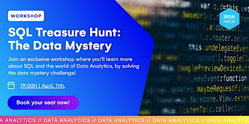 Primaire afbeelding van SQL Treasure Hunt: The Data Mystery Challenge