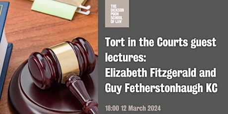 Imagen principal de Tort in the Courts guest lecture