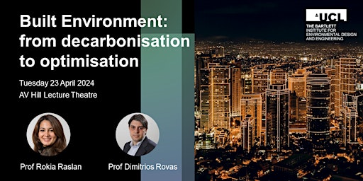 Imagem principal do evento Built Environment: from decarbonisation to optimisation