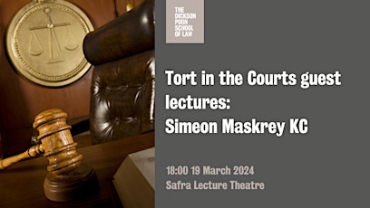 Image principale de Tort in the Courts guest lecture
