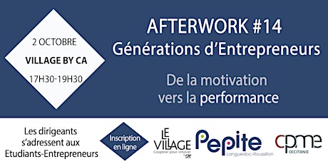 Image principale de Performance - Afterwork #14 Générations d'Entrepreneurs 