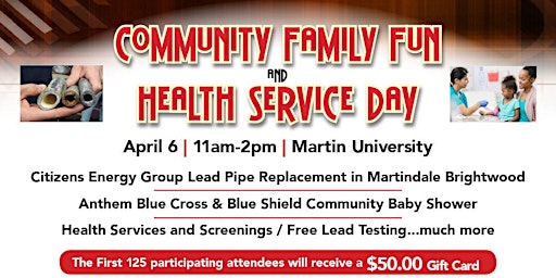 Imagem principal do evento Community Family Fun & Health Service Day