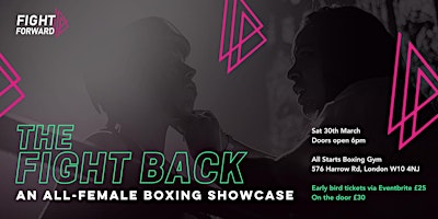Primaire afbeelding van The Fight Back All-Female Boxing Event
