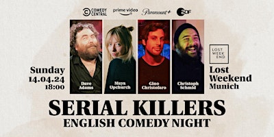 Primaire afbeelding van Serial Killers - English Standup Comedy Night in Munich - Early Show