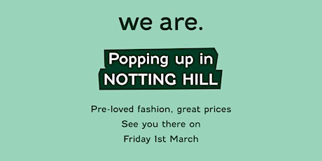 Notting Hill Preloved Fashion Pop-Up primary image