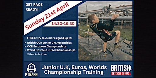 Imagem principal do evento Junior U.K, Euros, Worlds Championship Training Session