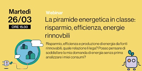 Immagine principale di La piramide energetica in classe: risparmio, efficienza, energie rinnovabili 