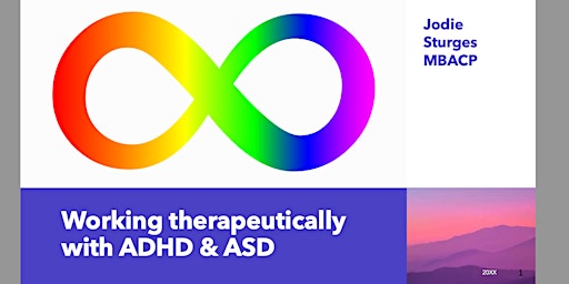 Image principale de Working therapeutically with ADHD and Autism. Online event