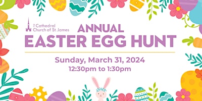 March 31:  Free Annual Easter Egg Hunt - St. James Cathedral primary image