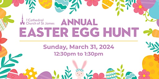 Imagem principal de March 31:  Free Annual Easter Egg Hunt - St. James Cathedral