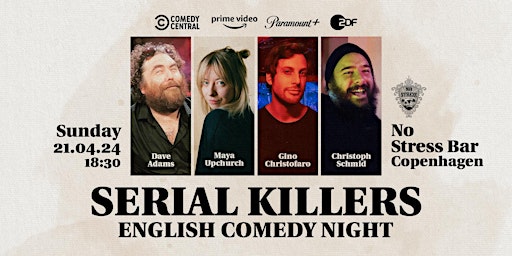 Primaire afbeelding van Serial Killers - English Standup Comedy Night in Copenhagen - Early Show