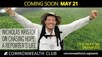 Imagem principal do evento Nicholas Kristof: On Chasing Hope—A Reporter's Life