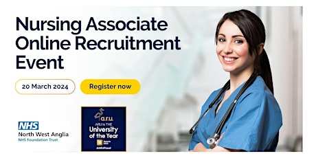 NWAFT Nursing Associate Apprenticeship Online Recruitment Event primary image
