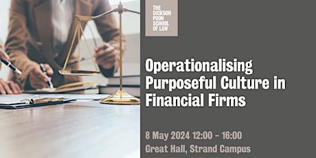 Operationalising Purposeful Culture in Financial Firms primary image