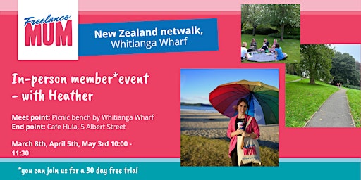Imagem principal do evento Freelance Mum Netwalk New Zealand: Business Networking