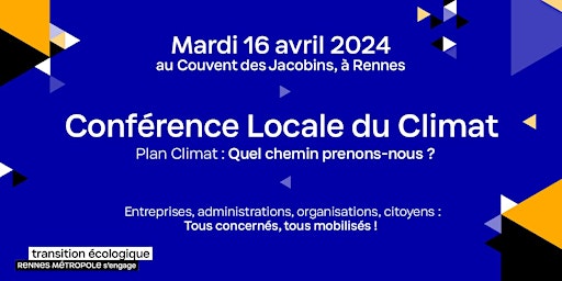Hauptbild für Conférence Locale du Climat 2024