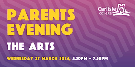 Parents Evening - The Arts primary image