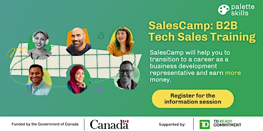 Hauptbild für Exploring SalesCamp: B2B Tech Sales Training (Information Session)