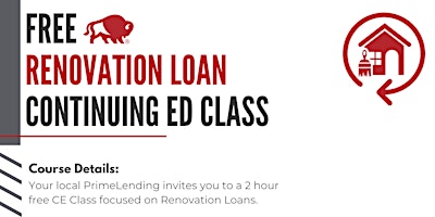 Immagine principale di Free Renovation Loan  Continuing ED Class 