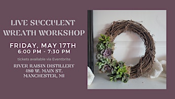 Live Succulent Wreath Workshop primary image