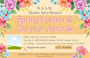 NASW Alamo Area Spring Seminar & Awards Luncheon