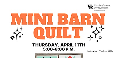 Imagem principal do evento Mini Barn Quilt