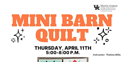 Imagem principal do evento Mini Barn Quilt