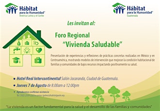 Imagen principal de Foro Regional "Vivienda Saludable"