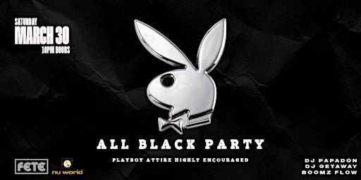 PLAYBOY ALL BLACK PARTY  primärbild