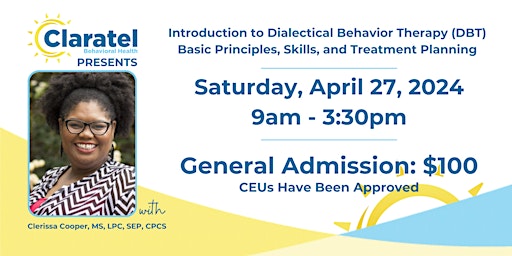 Primaire afbeelding van Introduction to Dialectical Behavior Therapy (DBT)
