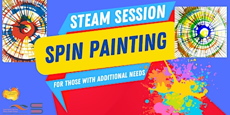 STEAM event: Spin Painting for people with additional needs primary image
