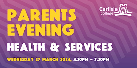 Parents Evening - Health & Services primary image