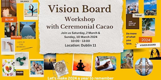 Immagine principale di Vision Board Workshop with Ceremonial Cacao 