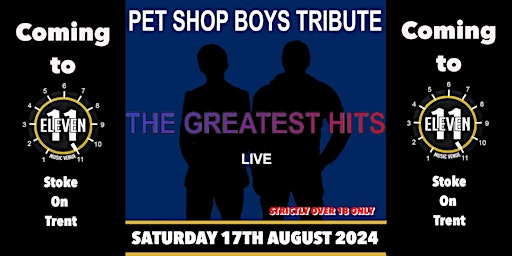 Imagem principal do evento The Pet Shop Boys Tribute live at Eleven Stoke