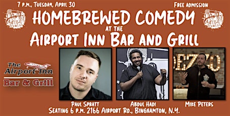 Homebrewed Comedy at the Airport Inn Bar and Grill
