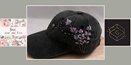 Love, Jean & Rose Hat Embroidery Workshop!
