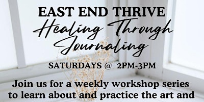 Imagem principal do evento Healing Through Journaling - Every Saturday through March!