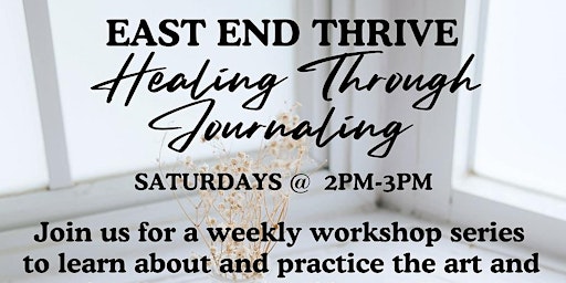 Primaire afbeelding van Healing Through Journaling - Every Saturday through March!