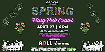 Hauptbild für Spring Fling Pub Crawl - Cheers To Accessibility ♿