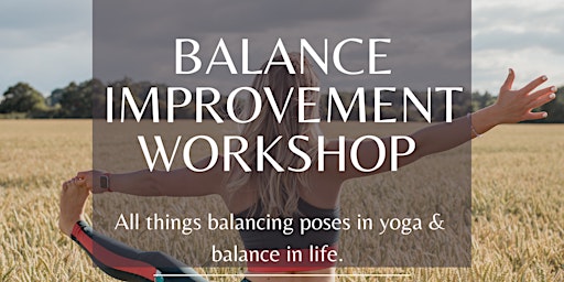 Balance Improvement Workshop primary image