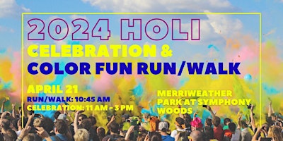 Imagem principal do evento 2024 Holi Color Fun Run/Walk