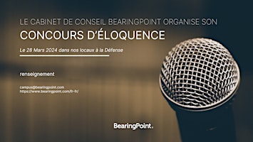 Primaire afbeelding van Concours éloquence BearingPoint