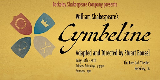 Imagem principal do evento Berkeley Shakespeare Company Presents: Cymbeline