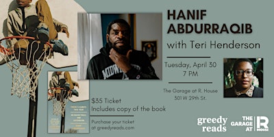 Greedy Reads presents Hanif Abdurraqib in conversation with Teri Henderson  primärbild