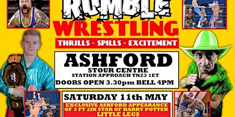 Rumble Wrestling Comes to Ashford  with 3ft 2in LITTLE LEGS