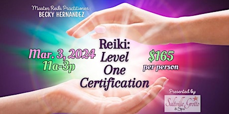 Immagine principale di Reiki 1 Certification 