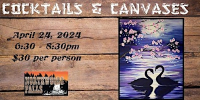 Primaire afbeelding van Cocktails and Canvases  in The Loft  @ Northwoods Falls