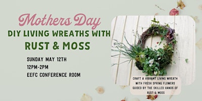 Primaire afbeelding van Mothers day DIY Living Wreaths with Rust & Moss