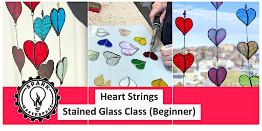 Immagine principale di Heart Strings Stained Glass  Workshop (Beginner) 7/24 
